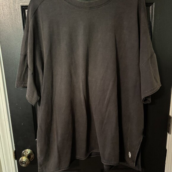 NWOT Free People Oversized Short Sleeve V neck Tee Tunic Medium - Picture 3 of 3